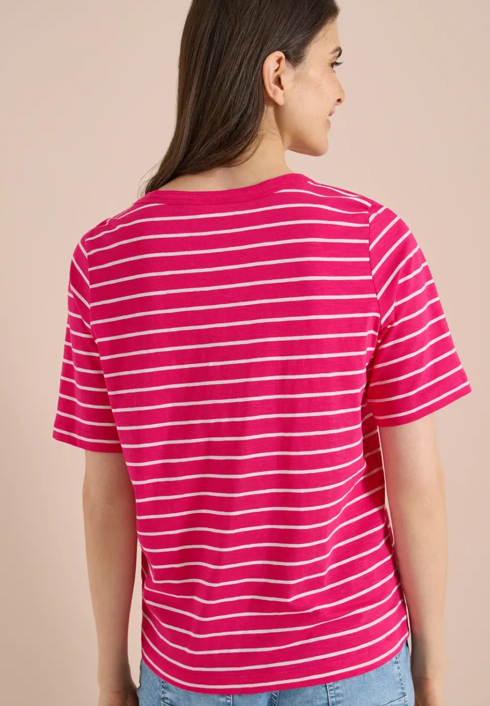 T-Shirts mit Streifen im 2er-Pack
