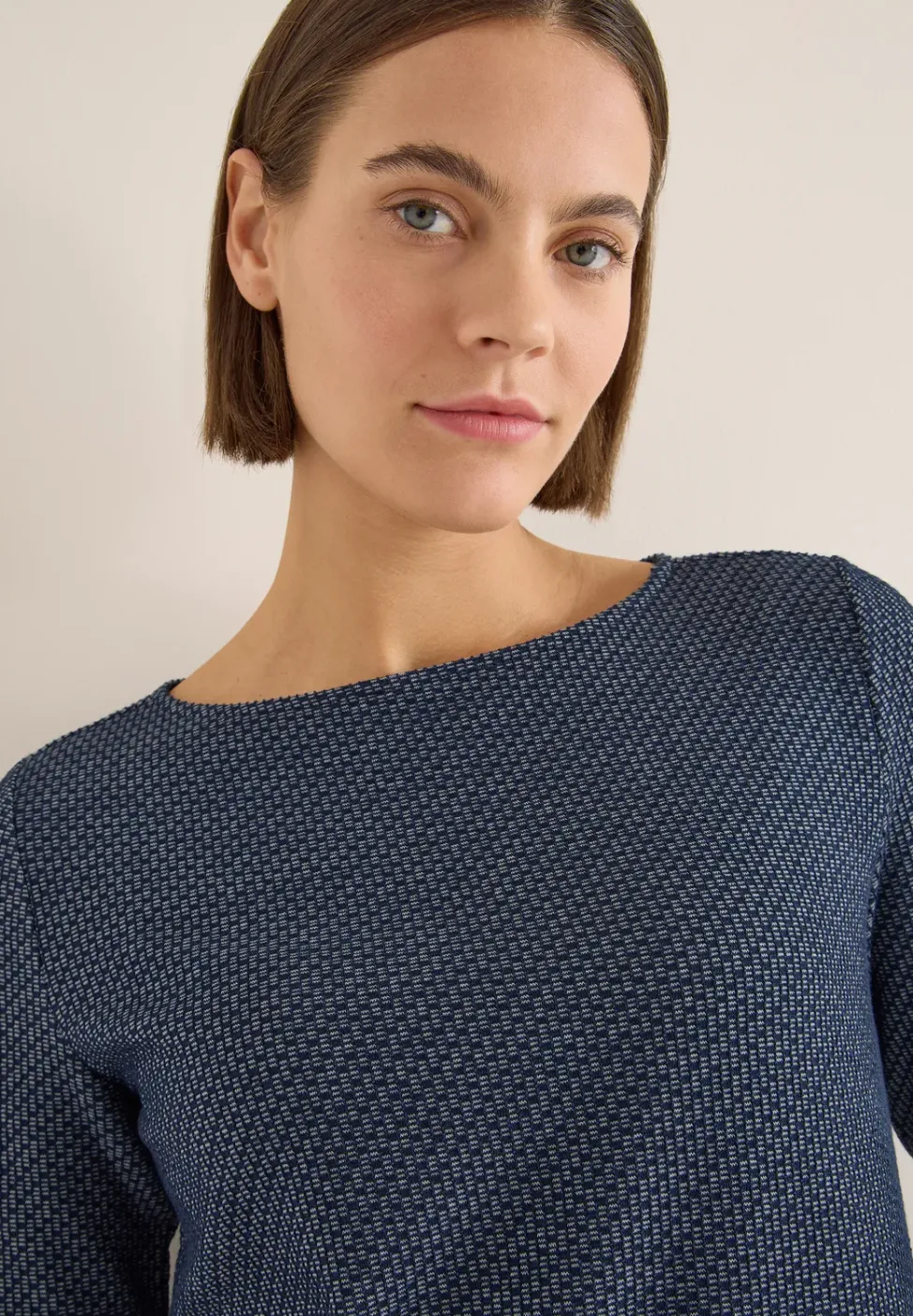 Two-Tone Strukturpullover