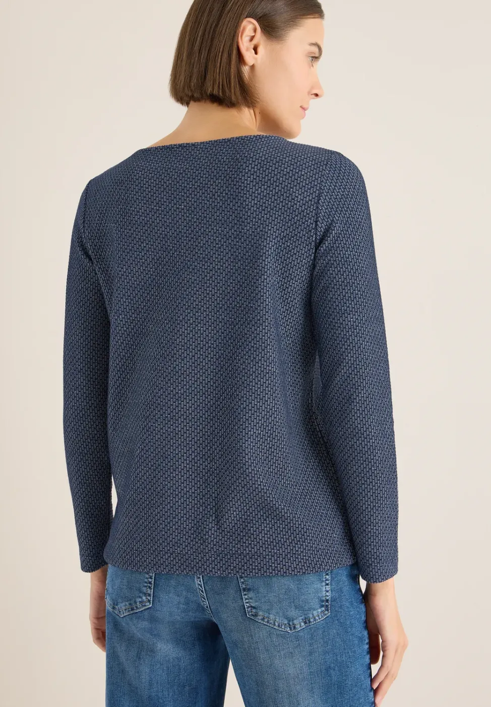 Two-Tone Strukturpullover