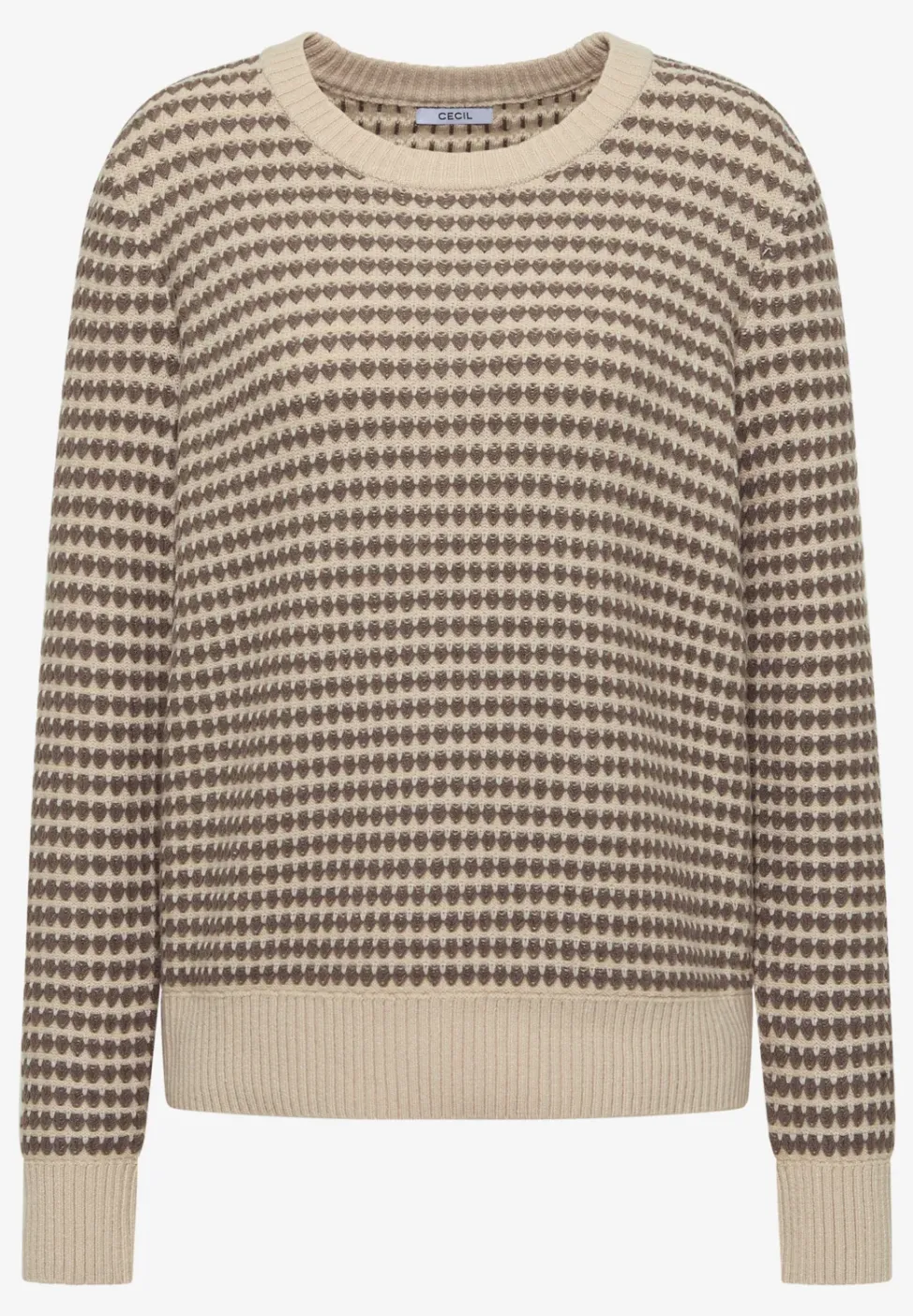 Two-Tone Strukturpullover