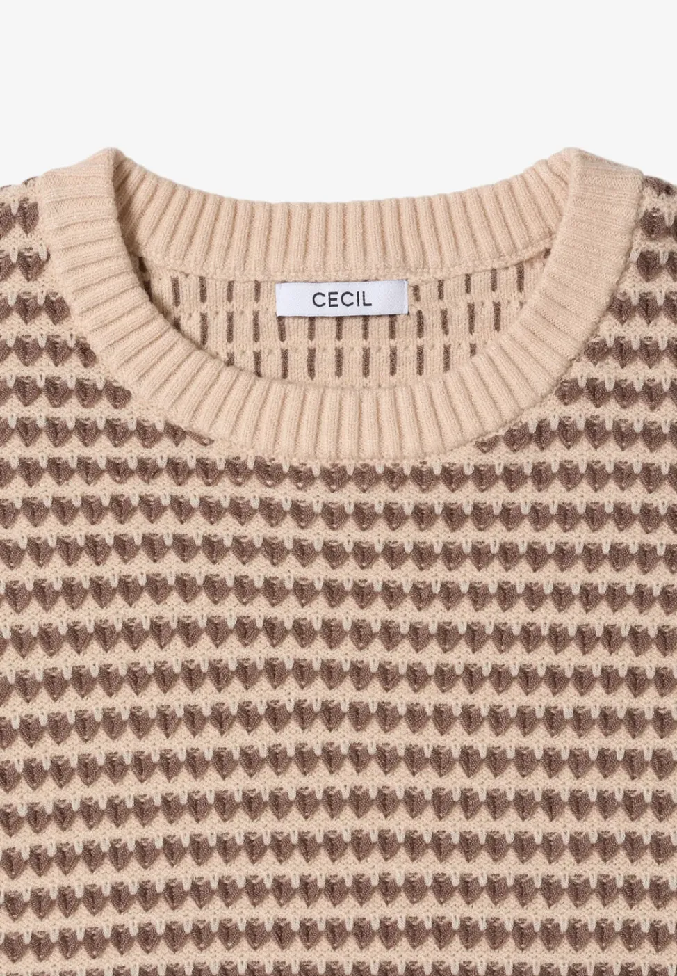 Two-Tone Strukturpullover