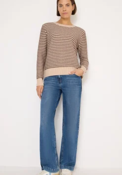 Two-Tone Strukturpullover