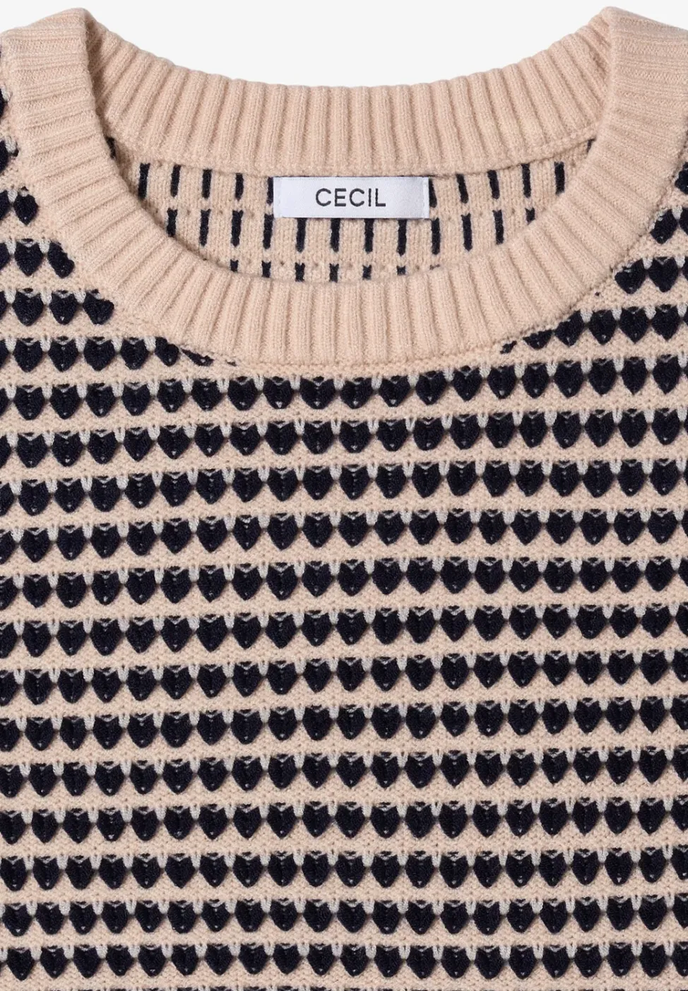 Two-Tone Strukturpullover