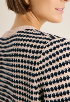 Two-Tone Strukturpullover