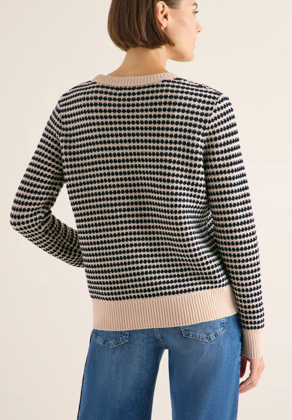 Two-Tone Strukturpullover