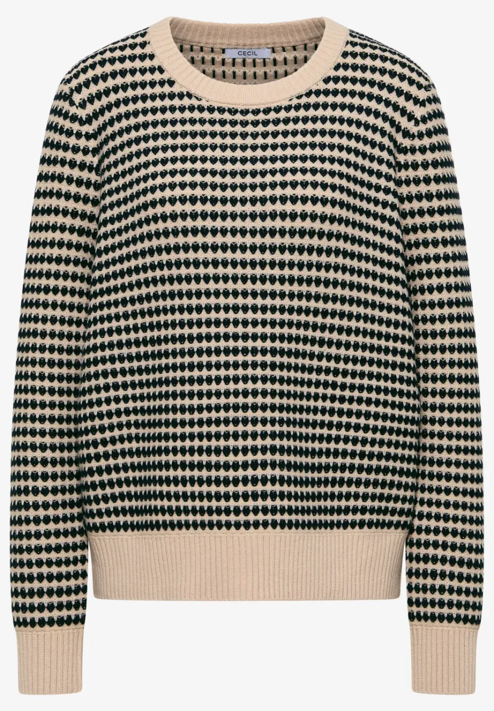 Two-Tone Strukturpullover