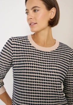 Two-Tone Strukturpullover