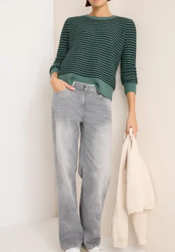 Two-Tone Strukturpullover
