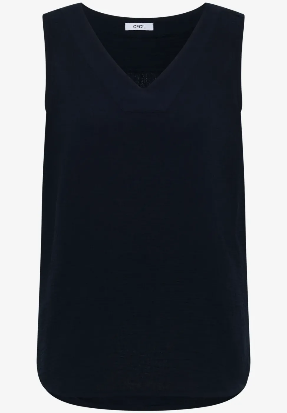 V-Neck Blusentop in Musselin-Qualität