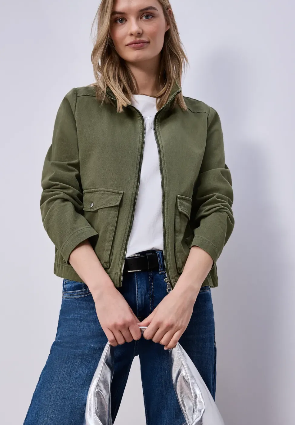 Washed-Look Jacke
