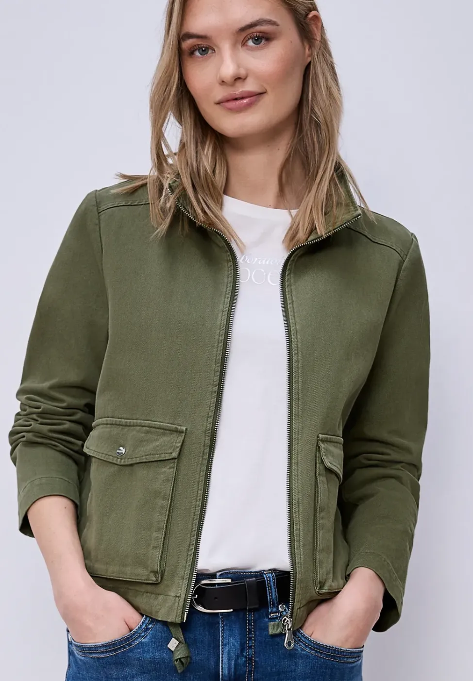 Washed-Look Jacke