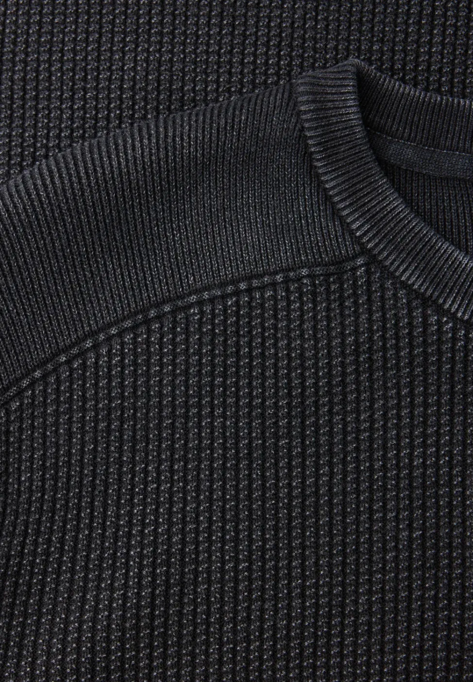 Washed-Look Strukturpullover