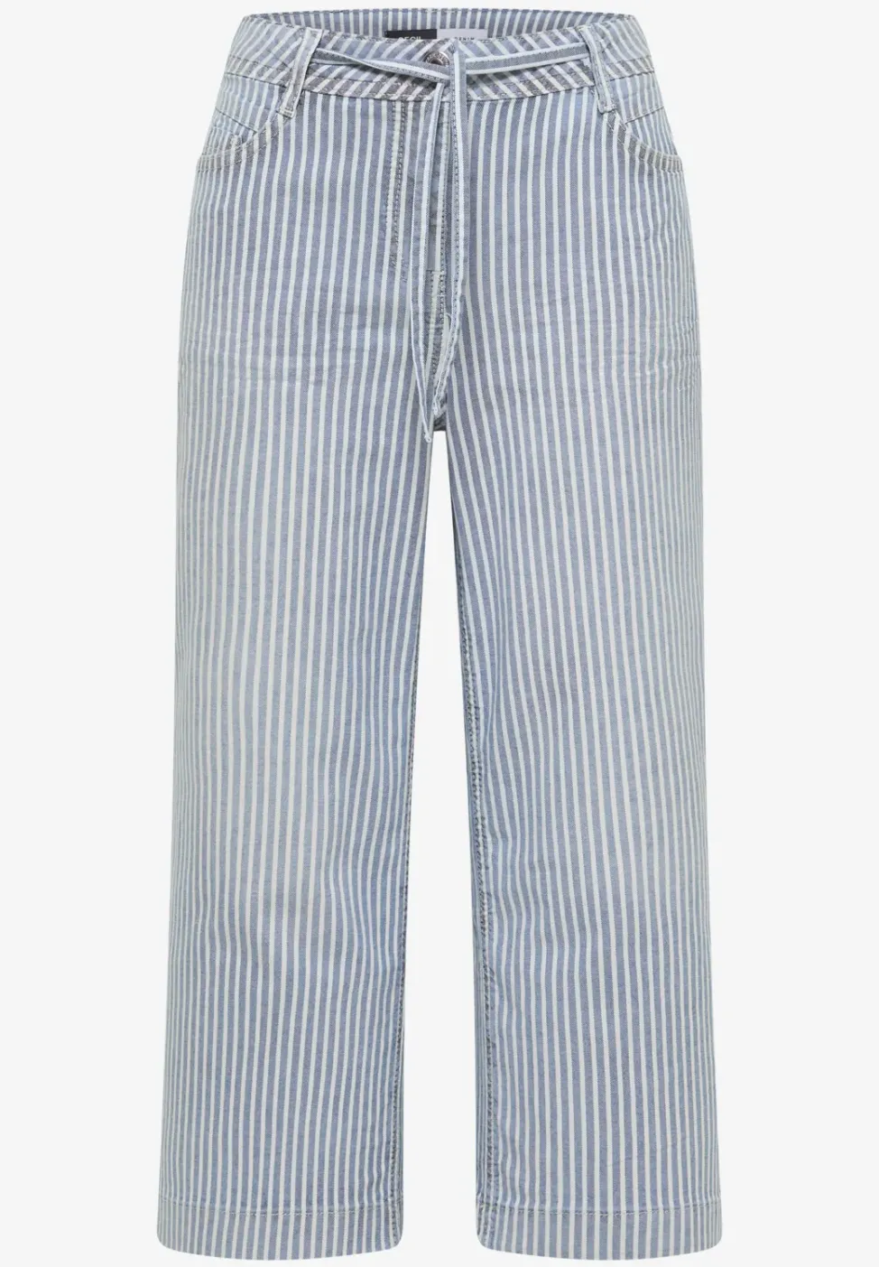 Wide Flared Leg Jeans mit Streifen