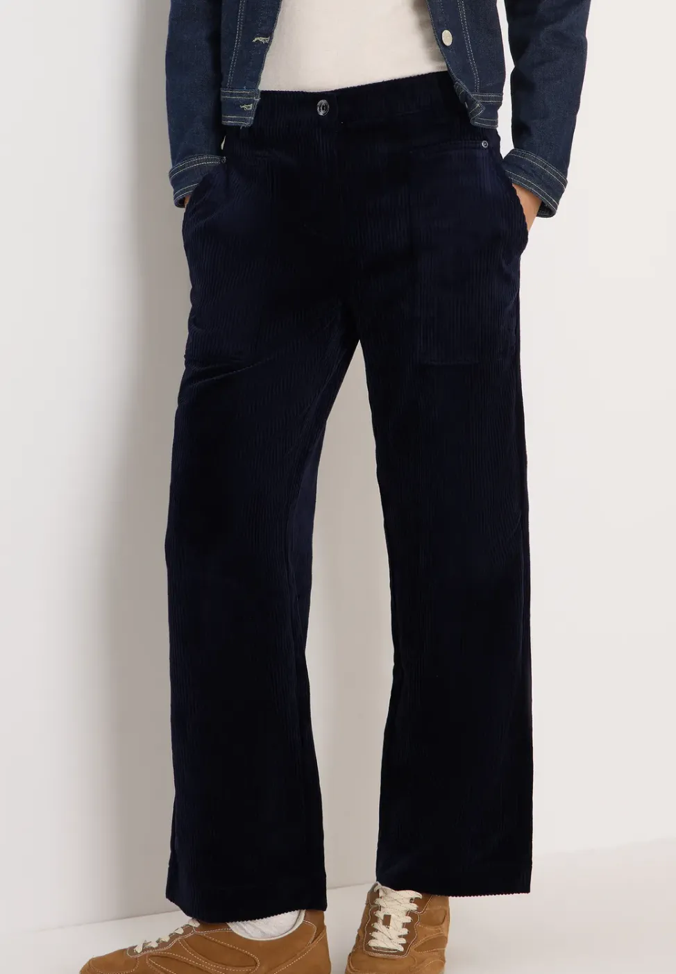 Wide Leg Cordhose