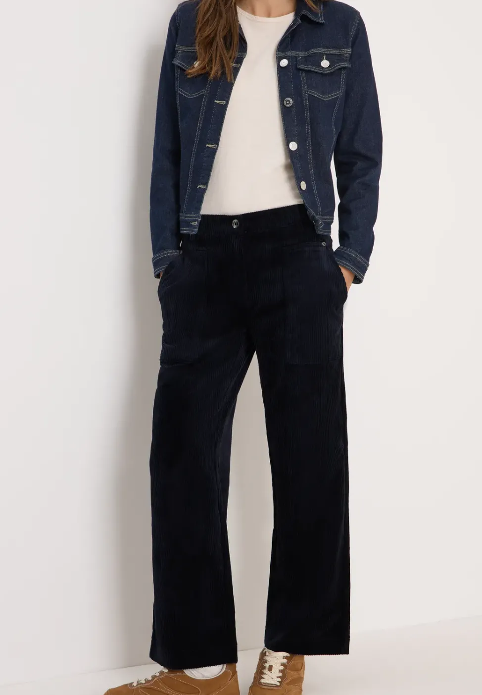 Wide Leg Cordhose