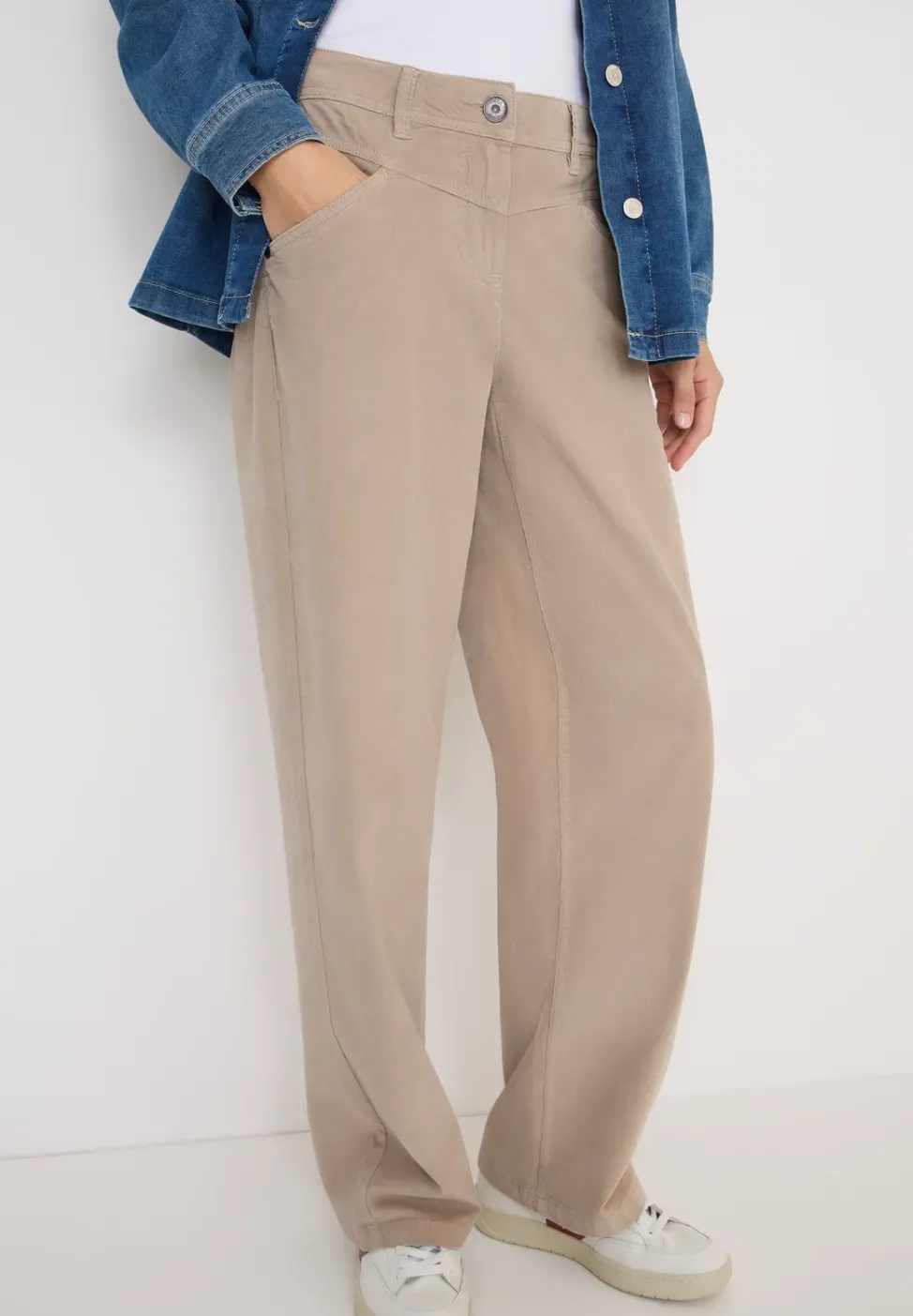 Wide Leg Cordhose