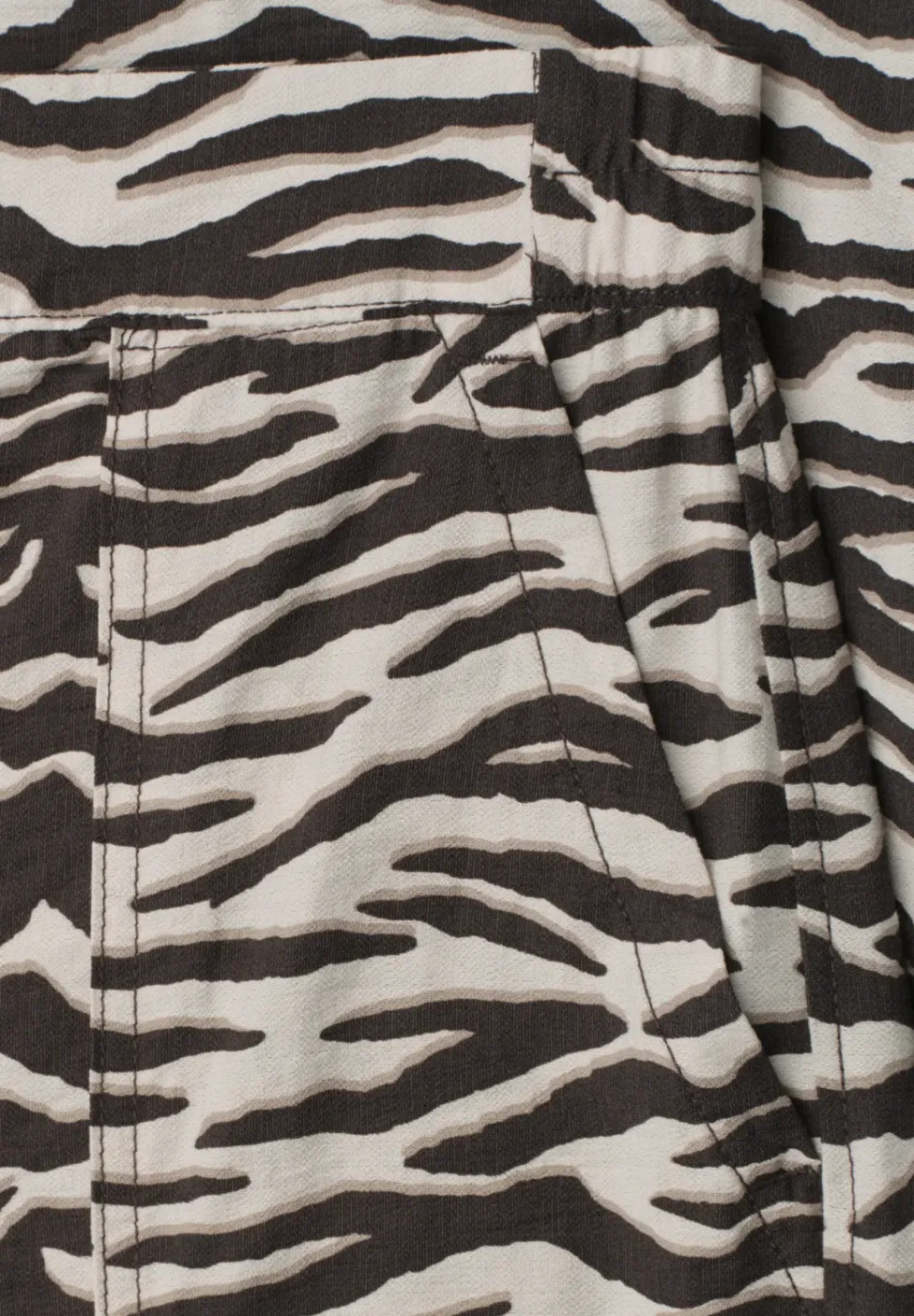 Wide Leg Hose im Loose Fit mit Animal Print