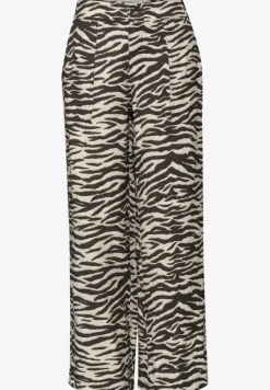 Wide Leg Hose im Loose Fit mit Animal Print