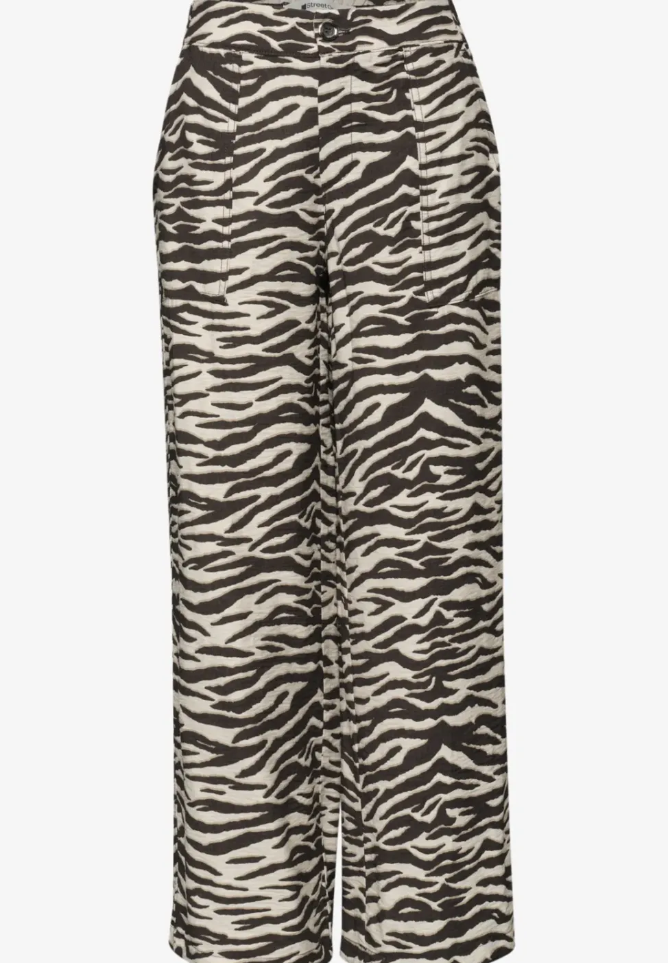 Wide Leg Hose im Loose Fit mit Animal Print