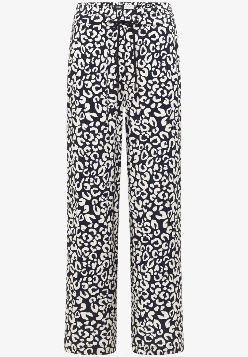 Wide Leg Hose im Loose Fit mit Leo-Print
