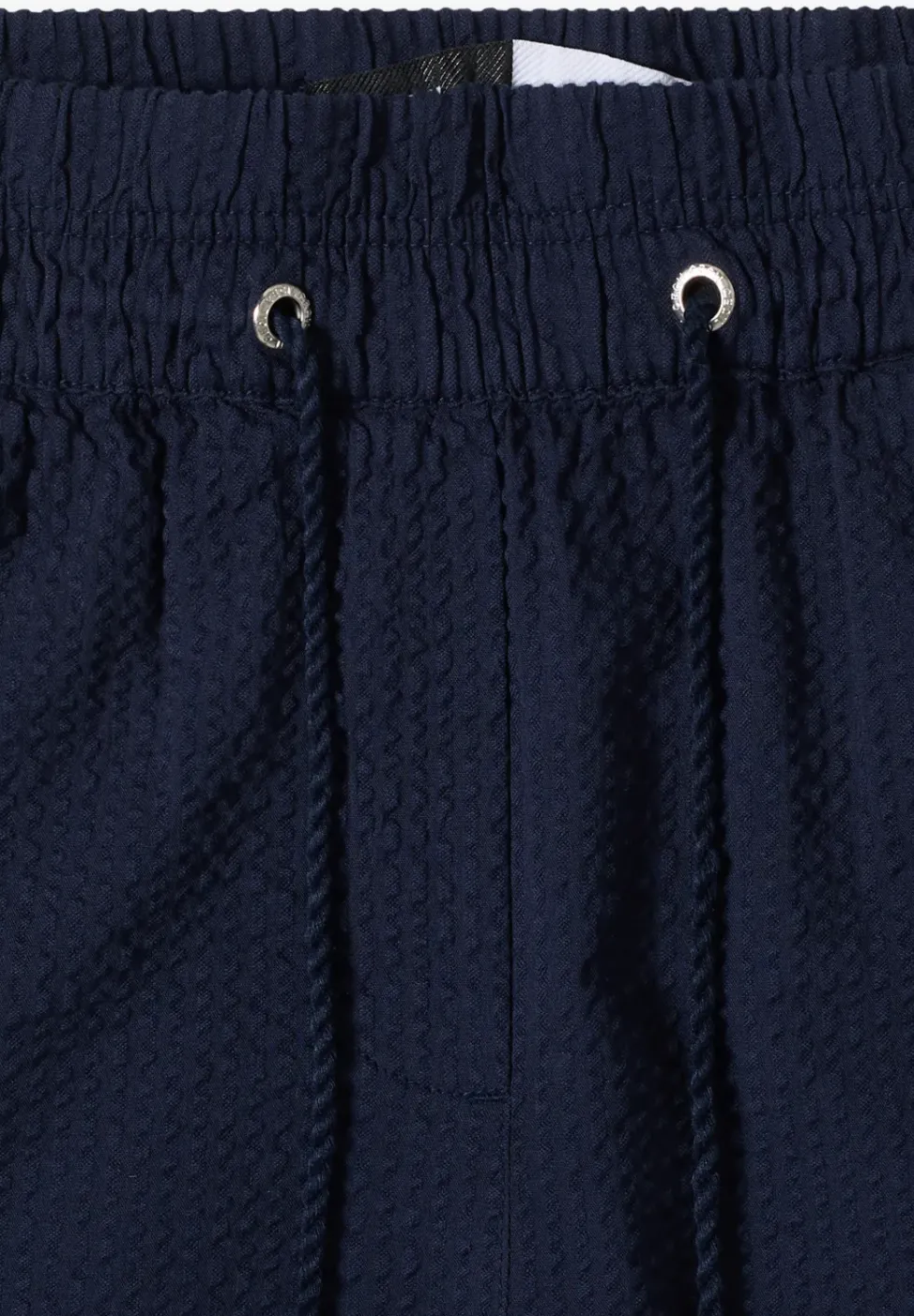 Wide Leg Hose in Seersuckerqualität