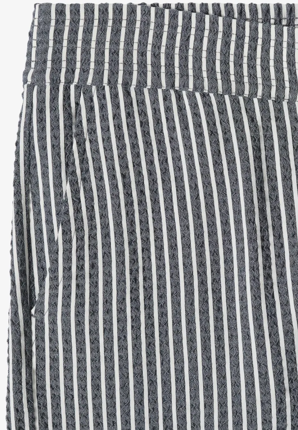 Wide Leg Hose in Seersucker-Qualität