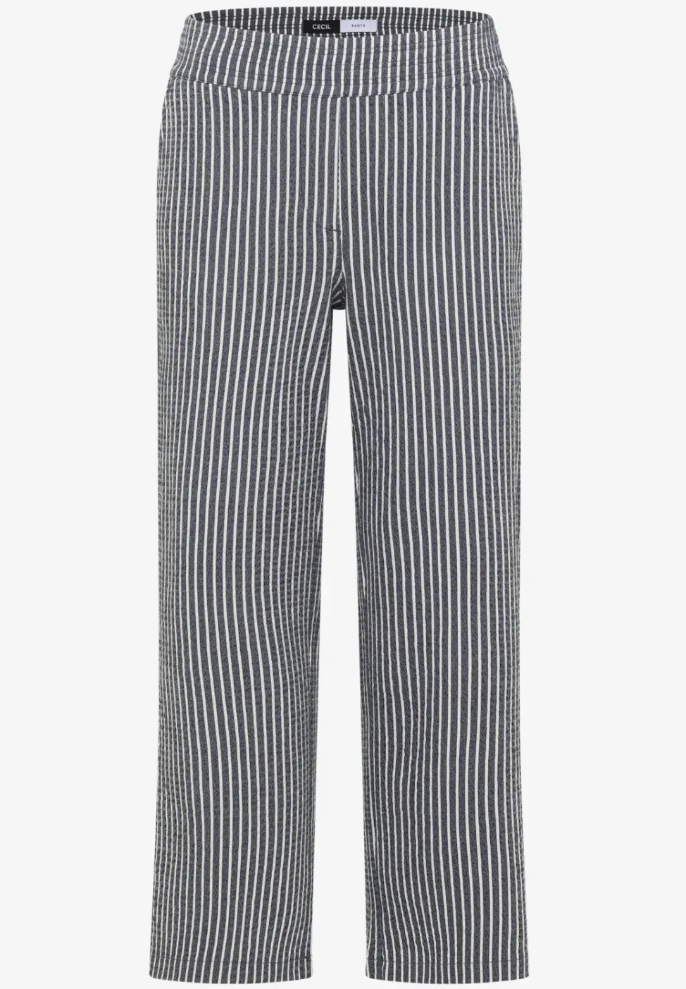 Wide Leg Hose in Seersucker-Qualität