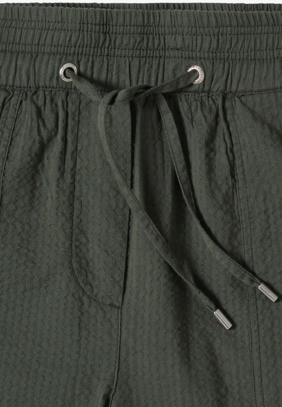 Wide Leg Hose in Seersucker Qualität