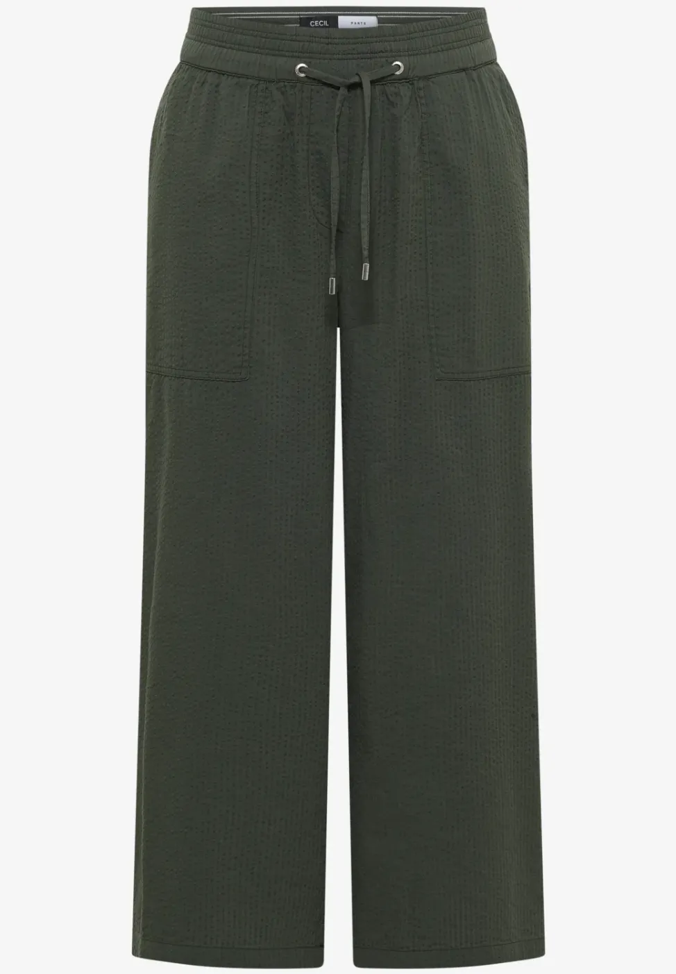 Wide Leg Hose in Seersucker Qualität