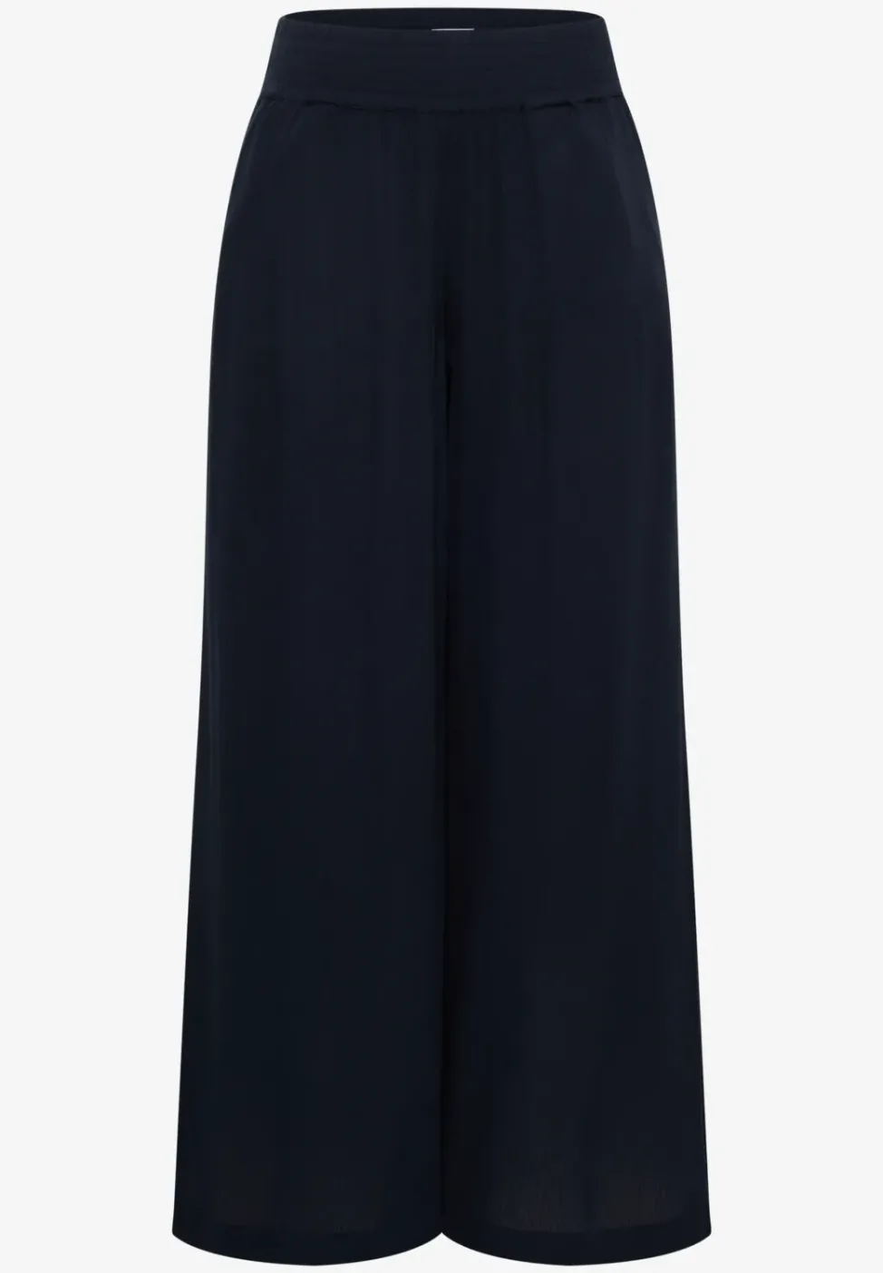 Wide Leg Hose mit Crepe Struktur