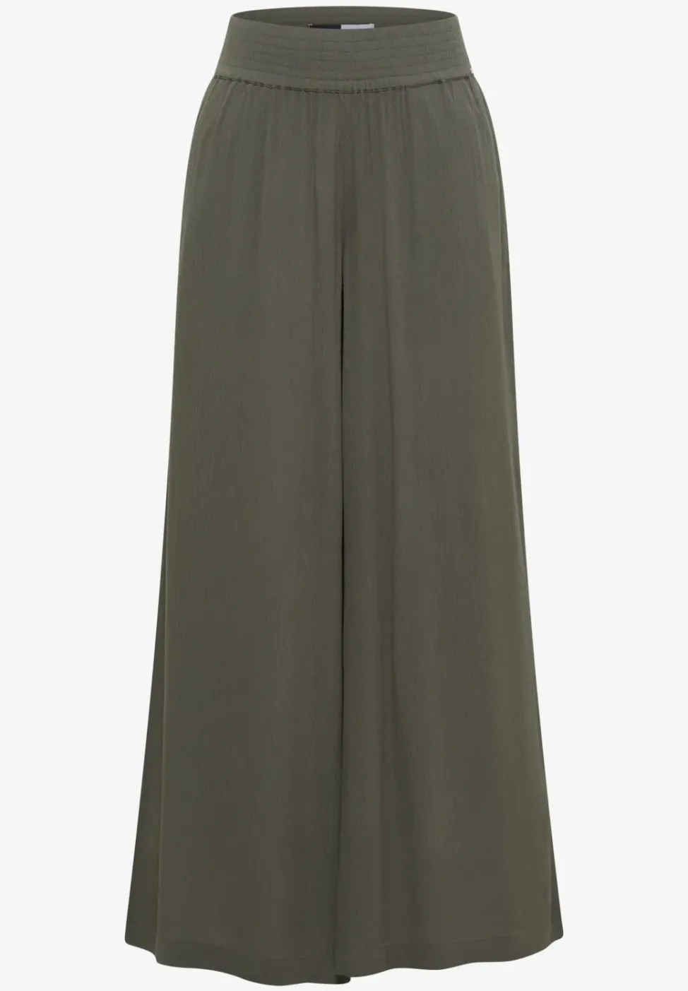 Wide Leg Hose mit Crepe Struktur