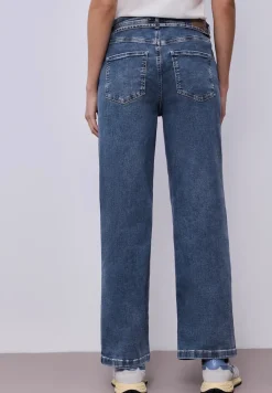 Wide Leg Jeans mit Gürteldetail