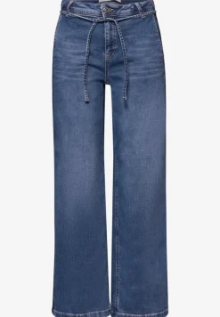 Wide Leg Jeans mit Gürteldetail