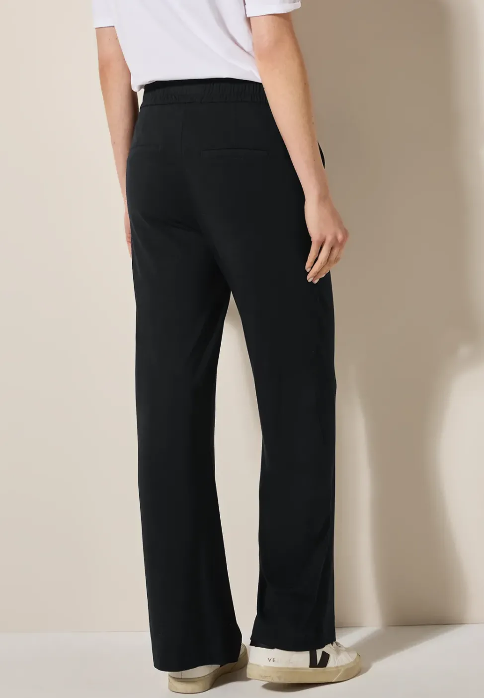 Wide Leg Jersey-Hose
