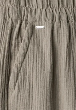 Wide Leg Musselin Hose