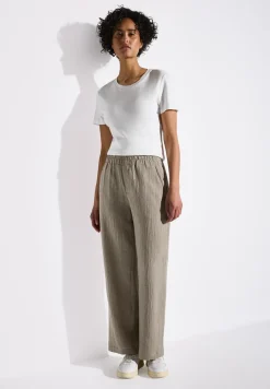 Wide Leg Musselin Hose
