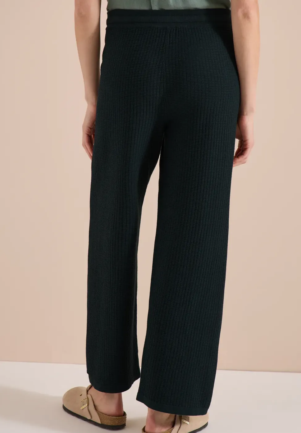 Wide Leg Strickhose im Loose Fit