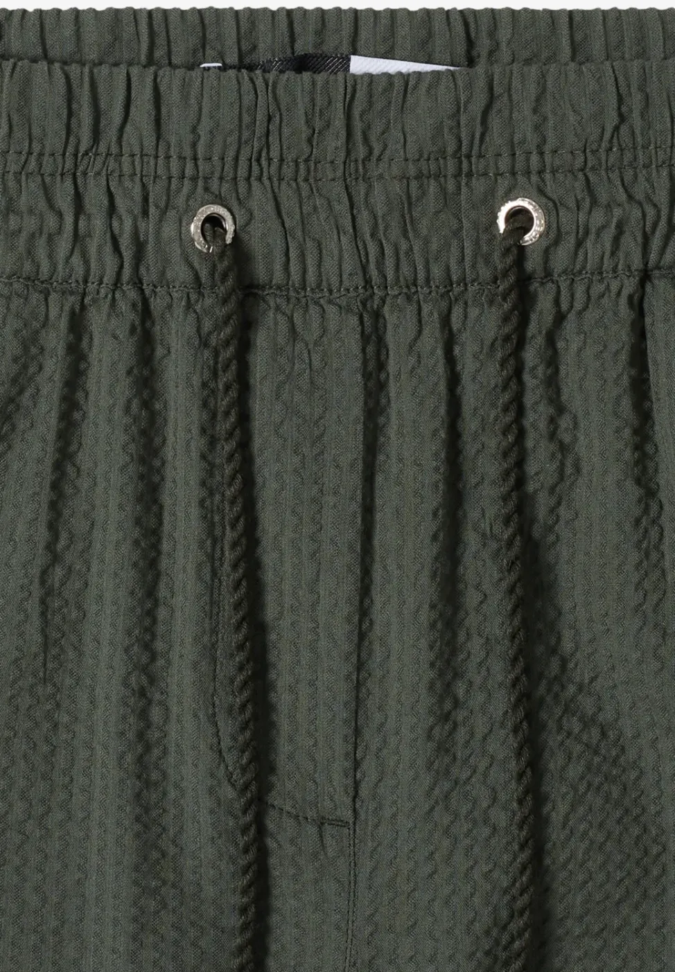 Wide Leg Hose in Seersuckerqualität