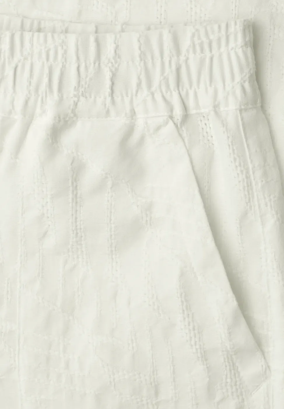 Wide Leg Hose mit Embroidery-Muster