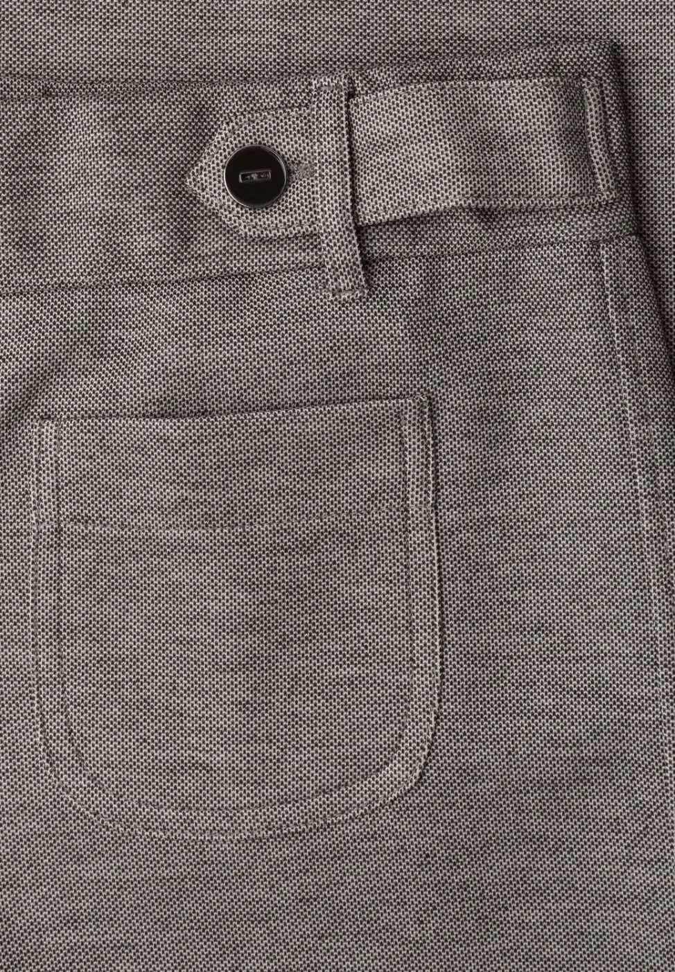 Wide Leg Hose mit Knopfdetails