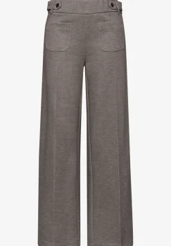 Wide Leg Hose mit Knopfdetails