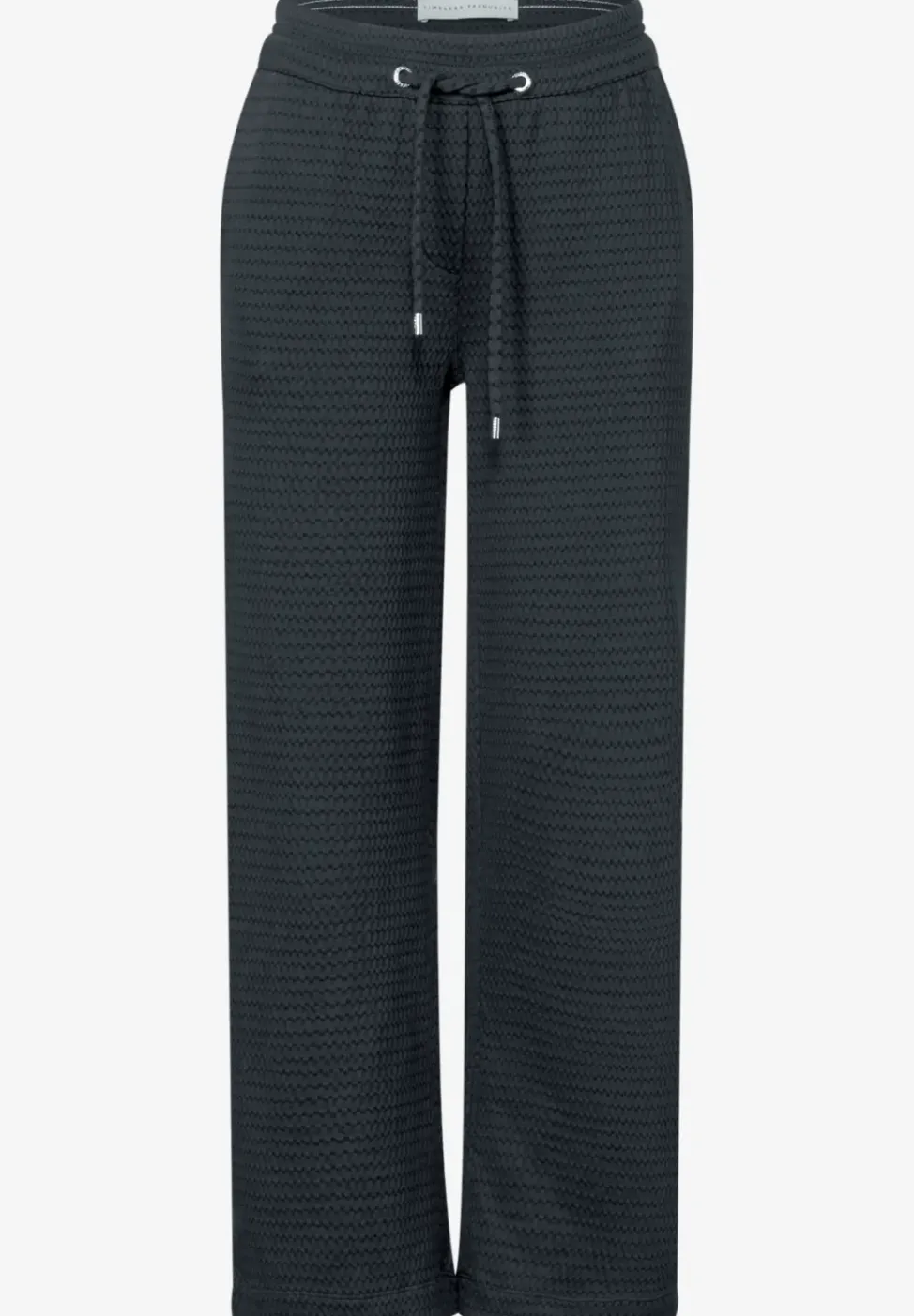 Wide Leg Hose mit Struktur