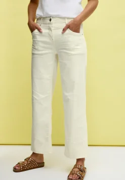 Wide Leg Jeans mit Muster