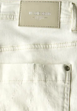 Wide Leg Jeans mit Muster