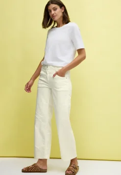 Wide Leg Jeans mit Muster
