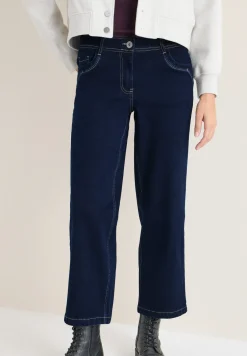 Wide Leg Rinsed Jeans