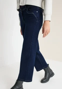 Wide Leg Rinsed Jeans